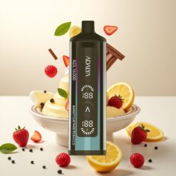 Adalya ADL 16000 PRO Puffs Engangsvaper – 16 000 puffs, 25 ml, 2 % nikotin, Søt Vaniljetobakk