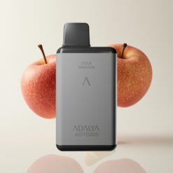 Adalya AD 10000 Puffs Engangs Vape – To epler, romgrå, 14 ml, 2 % nikotin, 650 mAh