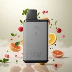 Adalya AD 10000 Puffs Engangsdamp Space Grå, 14 ml, 2 % nikotin, 650 mAh, USB-C-lading