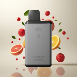 Adalya AD 10000 Puffs Engangsdamper – Romgrå, 14 ml e-væske, 2 % nikotin, 650 mAh batteri