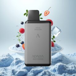 Adalya AD 10000 Puffs Engangsvaper – Plassgrå, 14 ml, 2 % nikotin, 650 mAh, USB-C-lading
