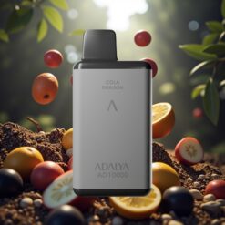 Adalya AD 10000 Puffs Engangsvaper – Romgrå, 14 ml, 2 % nikotin, USB-C-lading Berlin Night