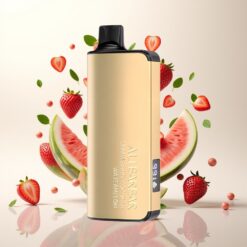 Alibarbar Ingot 9000 Puffs Engangsdamper Jordbær Kokosnobb Vannmelon – 22ml, 2350mAh, 9000 Puffs