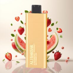 Alibarbar Pandora 7000 Puffs Engangsvape Jordbær Kokosnøtt Vannmelon – 17 ml, 1.0 Ω, 70 g