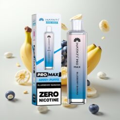 Hayati Pro Max 4000 Puffs Engangs Vape Blåbær Banan – 1400mAh, Opptil 4000 Puffs, 2ml Tank