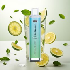 Hayati Pro Max 4000 Puffs Engangs Vape Frisk Mynte Mojito – 1400mAh, 2ml/10ml, 2%/5% Nikotin