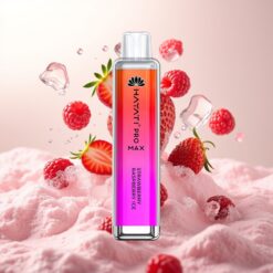 Hayati Pro Max 4000 Puffs Engangs Vape Jordbær Bringebær Is – 2ml/10ml, 1400mAh, 1.1 Ohm Mesh, TPD