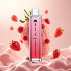Hayati Pro Max 4000 Puffs Engangs Vape Jordbær Hubba Bubba – 2ml/10ml, 1400mAh, 2%/5% Nikotin
