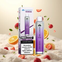 Hayati Pro Max 4000 Puffs Engangs Vape Sommerdrøm – 1400mAh, 2ml/10ml tank, 2%/5% nikotin