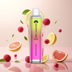 Hayati Pro Max 4000 Puffs Engangsdamp med 1400mAh batteri og 10ml autofyll – Rosa Sitron
