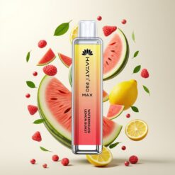 Hayati Pro Max 4000 Puffs Engangsdamp med Vannmelon Sitron Smak, 1400mAh, 2ml/10ml, 2%/5% Nikotin