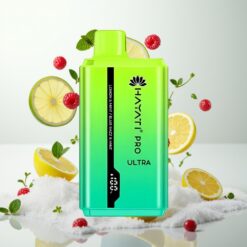 Hayati Pro Ultra 15000 Puffs – 850mAh, 2×12ml, 2% – Sitron & Mynte Blå Bringebær & Mynte