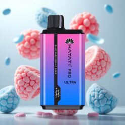 Hayati Pro Ultra 15000 Puffs Blå Razz Gelébjørn – 15000+ Puffs, 850mAh, 2×12ml, 2% Nikotin