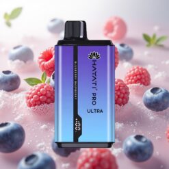 Hayati Pro Ultra 15000 Puffs Blåbær Bringebær – 850mAh, 2×12ml, 2%