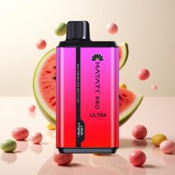Hayati Pro Ultra 15000 Puffs Engangs Vape Vannmelon Skittles – 15000+ Puffs, 850mAh, 2×12ml, 2% Nikotin