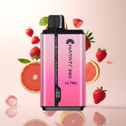 Hayati Pro Ultra 15000 Puffs – Jordbær Grapefrukt & Jordbær Dragefrukt, 850mAh, 2×12ml, 2% Nikotin