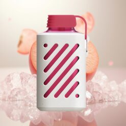 VOZOL GEAR 10000 Engangsvaper – 10000 Pust, 30 Smaker, 20 ml E-væske, 500mAh Batteri, Fersken Is