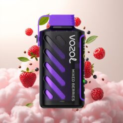 VOZOL Gear Power 20000 Puffs Blandede Bær – 20mL, 5% nikotin, Dual Mesh Coil, Full Screen Display