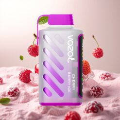 VOZOL Gear Power 20000 Puffs Kirsebær Bær Is med S.i.L.C. Tech, 20mL, 5% Nikotin