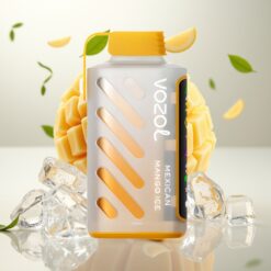 VOZOL Gear Power 20000 Puffs Mexicansk Mango Iske med S.i.L.C. Tech, 20mL, 5%(50mg), Full Screen Display