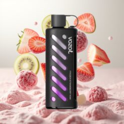 VOZOL Gear Shisha 25000 Puffs - 30 deilige smaker, Dual Mesh Dual Modes, 1000mAh batteri - Frossen jordbær kiwi