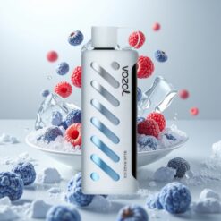 VOZOL Gear Shisha 25000 Puffs Blå Bringebær Is - 30 Smaker, Dual Mesh, 1000mAh