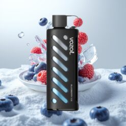 VOZOL Gear Shisha 25000 Puffs - Blåbær Is, 1000mAh batteri, 5mg/ml nikotin, 30 smaker, S.i.L.C Tech, Dual Mesh Dual Modes