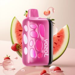 VOZOL RAVE 40000 Engangs Vape Jordbær Vannmelon – 1000mAh, 20/50mg/ml, Glødende Design