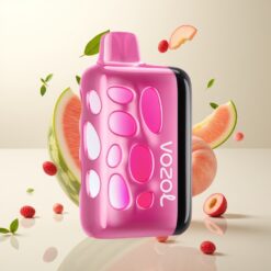 VOZOL RAVE 40000 Engangsdamp – Vibrant Glow, Beat-Synced Party, 1000mAh, Jordbær-Melon Fersken