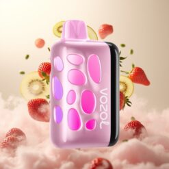 VOZOL RAVE 40000 Engangsvape Jordbær Kiwi – 1000mAh, 20/50mg/ml, Lysende Design