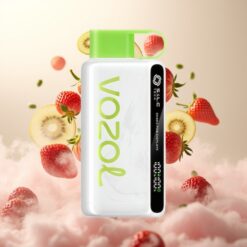 VOZOL STAR 9000/12000 Engangs Vape Jordbær Kiwi – Rist for display, S.i.L.C TECH, 650mAh Batteri, 9000/12000 Puffs