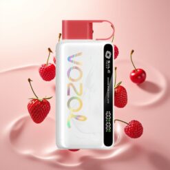 VOZOL STAR 9000/12000 Engangsvape Jordbær Bringebær Kirsebær - 650mAh Batteri, 9000/12000 Puffs, Raskladning 30%
