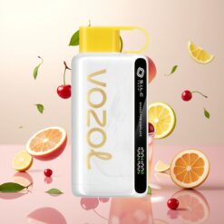 VOZOL STAR 9000/12000 Engangsvape Kirsebær Fersken Lemonade – 650mAh Batteri, 9000/12000 Pust, Raskere Lading