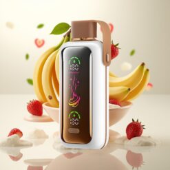 VOZOL Star 20000 Puffs Engangs Vape Drage Jordbærbanan - 2,2" HD speilskjerm, Dual Mesh, 650mAh