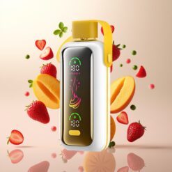VOZOL Star 20000 Puffs Engangs Vape Jordbær Mango – 2,2" HD speilskjerm, Dobbel mesh, 650mAh