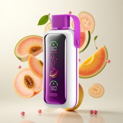 VOZOL Star 20000 Puffs Engangsdamp med fersken, mango og vannmelon – 2,2" HD-speilskjerm, dobbel mesh, 650mAh batteri