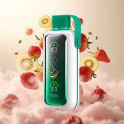 VOZOL Star 20000 Puffs Engangsvape Jordbær Kiwi – 2,2" HD-speilskjerm, Dual Mesh, 650mAh batteri