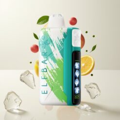 Elf Bar Ice King 40000 Puffs Engangsdamper Sur Eple Is – 20ml, 5%, 850mAh, Justerbar Kjøling