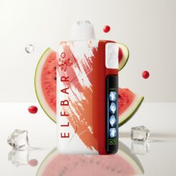 Elf Bar Ice King 40000 Puffs Engangsvaper – 20ml, 5% Nikotin, Oppladbar, Justerbar Kjøling, Vannmelon Is
