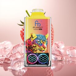 Fumot Leopard 40K Puffs Engangs Vape Jordbæris, 5% Nikotin, 700mAh Batteri, Type-C Lading