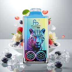Fumot Leopard 40K Puffs Engangs Vape – Svart Drage Is, 5% Nikotin, 700mAh Batteri, Type-C Lading