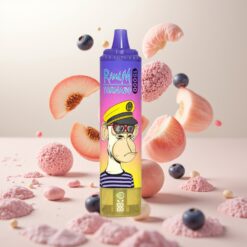 Fumot RandM Tornado 15000 Puffs – 25ml, 850mAh, Mesh Coil – Fersken og Blåbær Candy