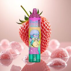 Fumot RandM Tornado 15000 Puffs – 25ml, 850mAh, Mesh Coil, Iskald Jordbær