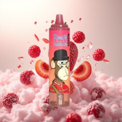 Fumot RandM Tornado 15000 Puffs – 25ml, 850mAh, Mesh Coil, Rød Energi Is