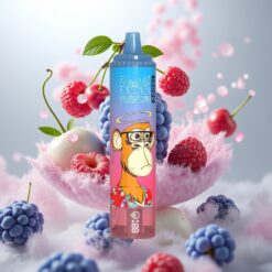 Fumot RandM Tornado 15000 Puffs Blå Bringebær 25ml 850mAh Mesh Coil Type-C