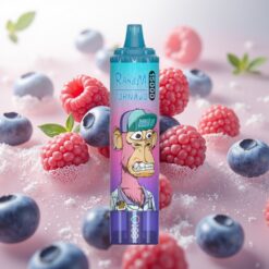 Fumot RandM Tornado 15000 Puffs Blåbær Bringebær – 25ml, 850mAh, 0.9 Ohm Mesh, Type-C