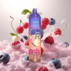 Fumot RandM Tornado 15000 Puffs - Blåbær/Kirsebær/Tranebær, 25ml, 850mAh, 0.9 Ohm Mesh