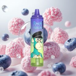 Fumot RandM Tornado 15000 Puffs Blåbær Tyggegummi – 25ml, 850mAh, Type-C