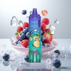 Fumot RandM Tornado 15000 Puffs Blåbær på Is – 25ml, 850mAh, 0,9 Ohm Mesh, Type-C