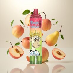 Fumot RandM Tornado 15000 Puffs Eple Fersken Pære – 25ml, 850mAh, Mesh Coil, Type-C